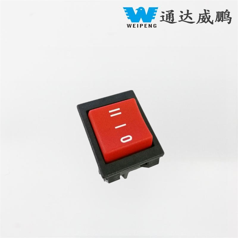 Comutator de curent ridicat cu 6 pini, 3 poziții, dublă resetare, 16 A