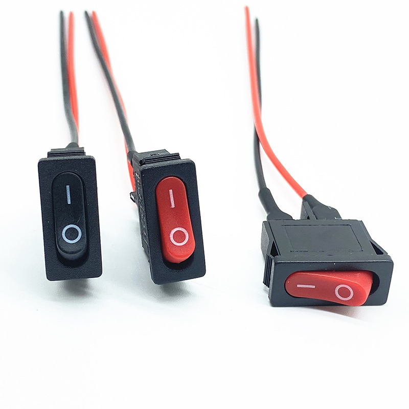 Întrerupător cu bascul de putere plat în formă de barcă de 9,5*21 mm