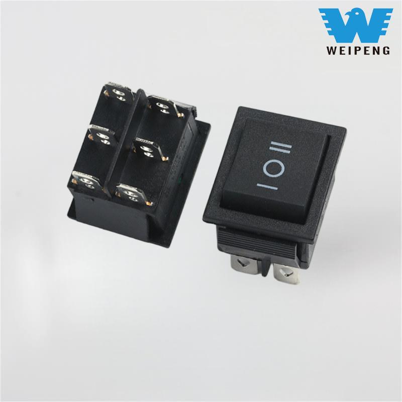 KCD4 Comutator basculant negru 31*25mm 16A 250V