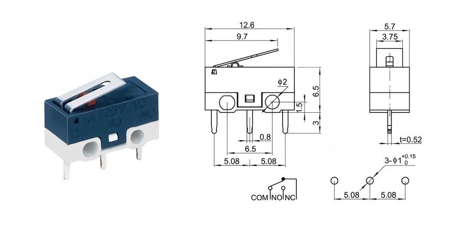 Comutator mouse-ul de blocare inteligentă a ușii